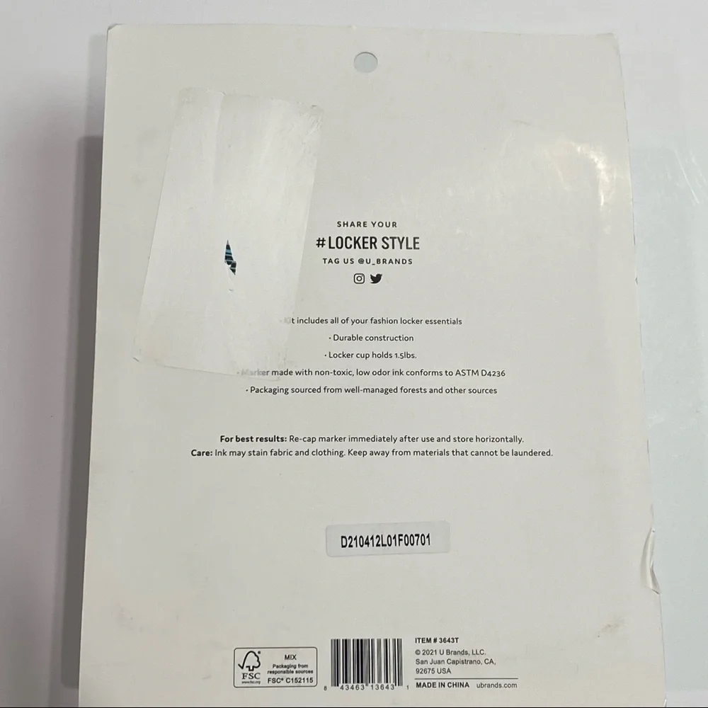 Magnetic Accessory Starter Kit for lockers in white New unopened unused